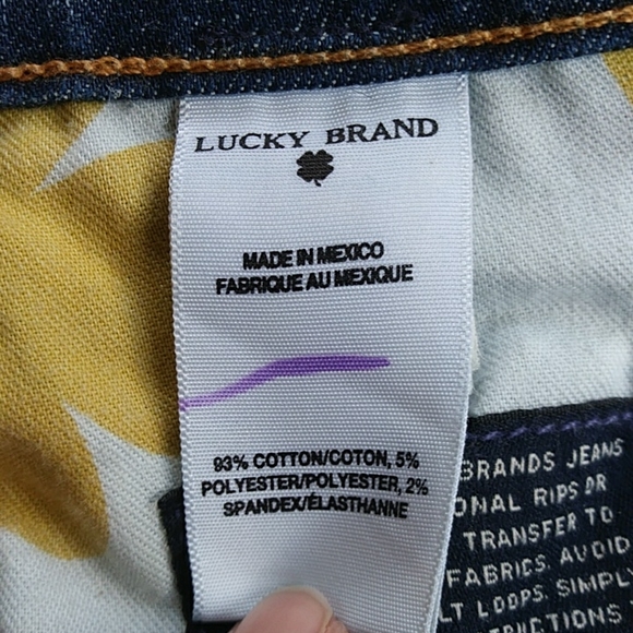 Lucky Brand Embroidered Sofia Boot Cut Jeans 4 / 27R Blue - Picture 8 of 16